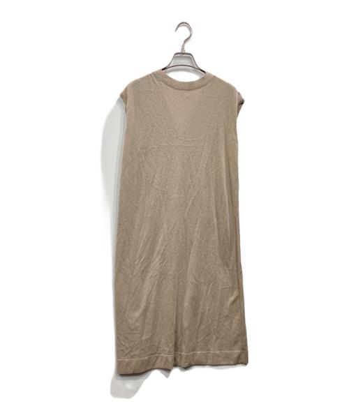 UNTITLED（アンタイトル）UNTITLED (アンタイトル) シアーコットンリネン ロングジレ ベージュ サイズ:2の古着・服飾アイテム