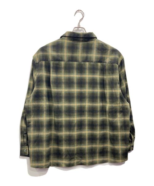 BIG MIKE（ビックマイク）BIG MIKE (ビックマイク) オンブレチェックネルシャツ グリーン サイズ:Mの古着・服飾アイテム
