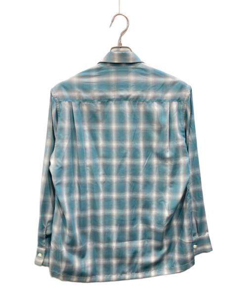 BIG MIKE（ビックマイク）BIG MIKE (ビックマイク) OMBRE CHECK L/S SHIRT ブルー サイズ:Mの古着・服飾アイテム