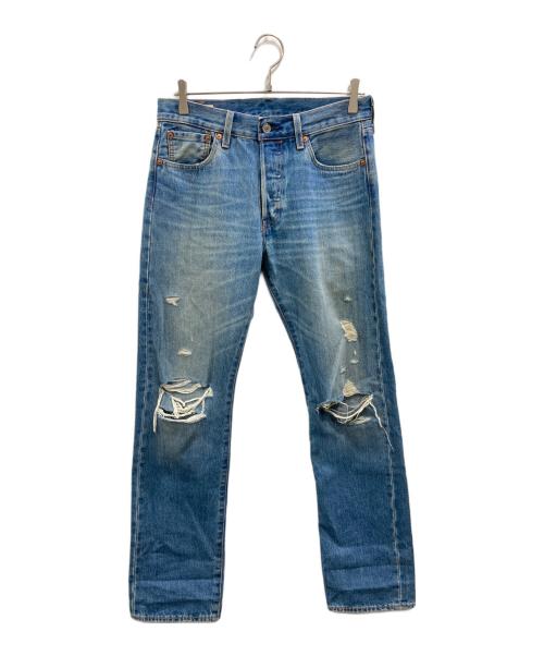 LEVI'S（リーバイス）LEVI'S (リーバイス) 501 ジーンズ ミディアムインディゴ DESTRUCTED インディゴ サイズ:W30L32の古着・服飾アイテム