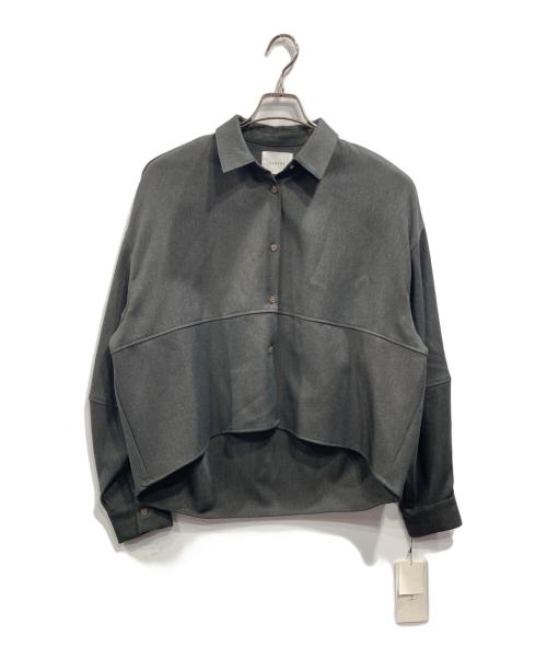 CLOCHE（クロシェ）CLOCHE (クロシェ) ボリュームスリーブブラウス グレー サイズ:02の古着・服飾アイテム