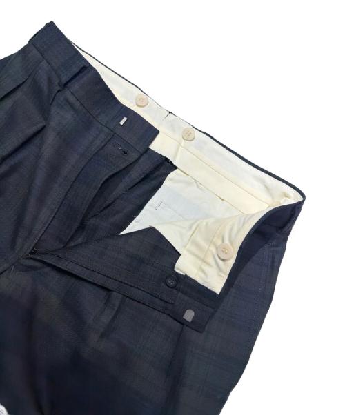 BROOKS BROTHERS（ブルックスブラザーズ）BROOKS BROTHERS (ブルックスブラザーズ) タータンチェック ワイドスラックス グリーン×ネイビー サイズ:32の古着・服飾アイテム