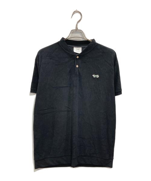 IZREEL（イズリール）IZREEL (イズリール) THE FOX GOLF コラボヘンリーネックカットソー ブラック サイズ:XXLの古着・服飾アイテム