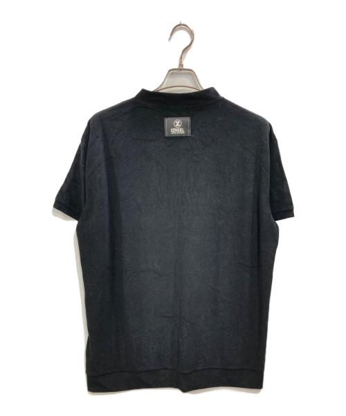IZREEL（イズリール）IZREEL (イズリール) THE FOX GOLF コラボヘンリーネックカットソー ブラック サイズ:XXLの古着・服飾アイテム