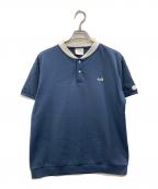 IZREEL×THE FOX GOLFイズリール×）の古着「スタンドカラーポロシャ」｜ネイビー