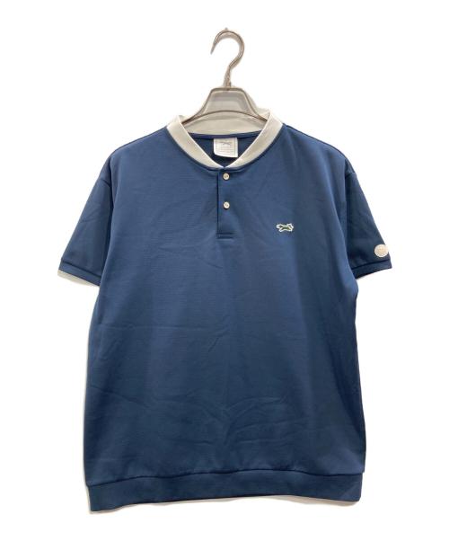 IZREEL（イズリール）IZREEL (イズリール) THE FOX GOLF スタンドカラーポロシャ ネイビー サイズ:XXLの古着・服飾アイテム