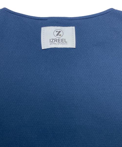 IZREEL（イズリール）IZREEL (イズリール) THE FOX GOLF スタンドカラーポロシャ ネイビー サイズ:XXLの古着・服飾アイテム