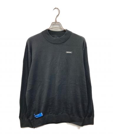 中古・古着通販】RUFFLOG (ラフロッグ) モックネックニット ブラック