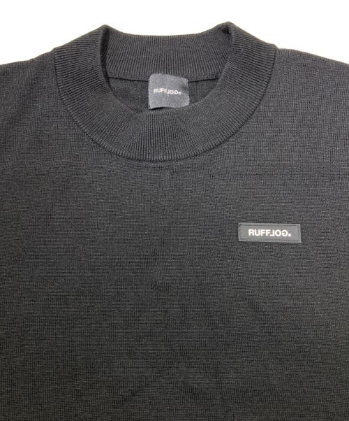 RUFFLOG（ラフロッグ）RUFFLOG (ラフロッグ) モックネックニット ブラック サイズ:XLの古着・服飾アイテム