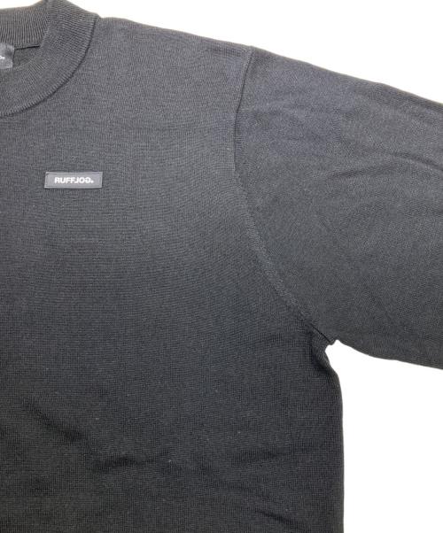 RUFFLOG（ラフロッグ）RUFFLOG (ラフロッグ) モックネックニット ブラック サイズ:XLの古着・服飾アイテム