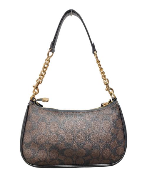 COACH（コーチ）COACH (コーチ) テリ ショルダー バッグ シグネチャー キャンバス ブラウンの古着・服飾アイテム