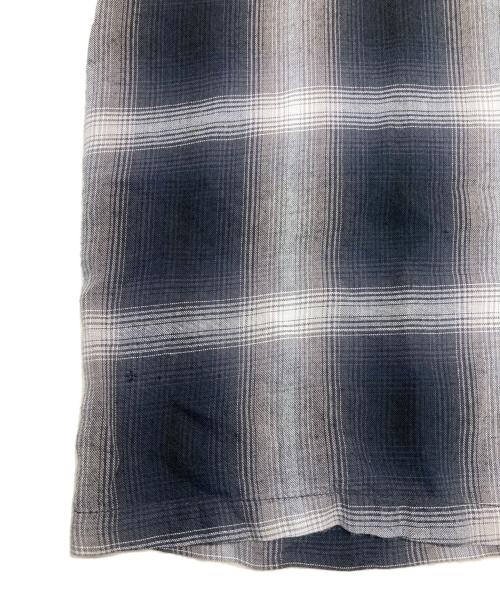 SUGAR CANE（シュガーケーン）SUGAR CANE (シュガーケーン) RAYON OMBRE CHECK OPEN SHIRT グレー サイズ:Mの古着・服飾アイテム