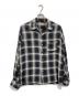 SUGAR CANE（シュガーケーン）の古着「RAYON OMBRE CHECK OPEN SHIRT」｜グレー