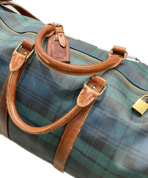 RALPH LAUREN（ラルフローレン）RALPH LAUREN (ラルフローレン) ブラックウォッチ 2WAY ボストンバッグ グリーンの古着・服飾アイテム