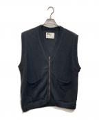 MHLマーガレットハウエル）の古着「DRY COTTON LINEN ニットベスト」｜ブラック