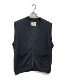 MHL（マーガレットハウエル）の古着「DRY COTTON LINEN ニットベスト」｜ブラック