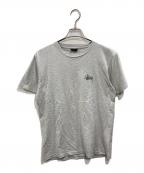 stussyステューシー）の古着「ロゴプリントTシャツ」｜グレー