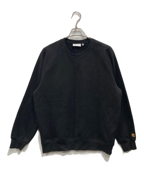 Carhartt WIP（カーハート ワーク イン プログレス）CARHARTT WIP (カーハート ワーク イン プログレス) Chase Sweatshirt ブラック サイズ:Lの古着・服飾アイテム
