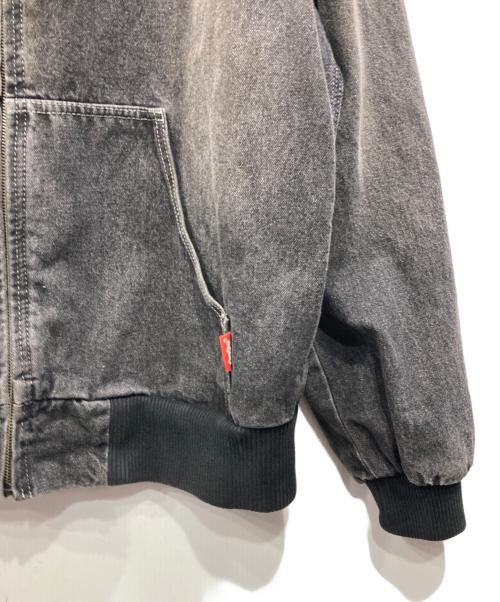 9090（9090）9090 (9090) King Logo Vintage Denim Hoodie ブラック サイズ:Mの古着・服飾アイテム