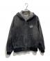 9090（9090）の古着「King Logo Vintage Denim Hoodie」｜ブラック