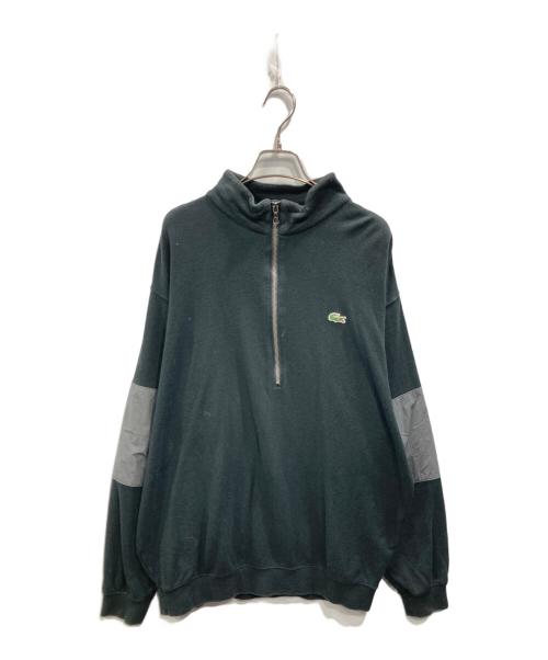 LACOSTE（ラコステ）LACOSTE (ラコステ) BEAUTY&YOUTH (ビューティーアンドユース) VAINL ARCHIVE (ヴァイナルアーカイブ) 別注 HALF ZIP PULLOVER ブラック サイズ:Mの古着・服飾アイテム