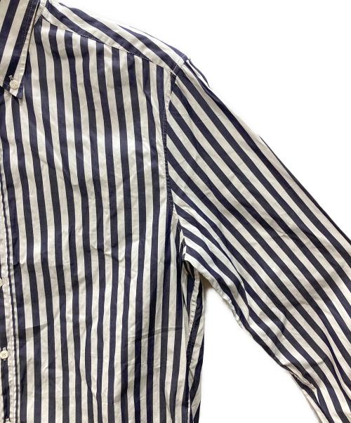 BRUNELLO CUCINELLI（ブルネロクチネリ）BRUNELLO CUCINELLI (ブルネロクチネリ) コットン ストライプシャツ ネイビー サイズ:Lの古着・服飾アイテム