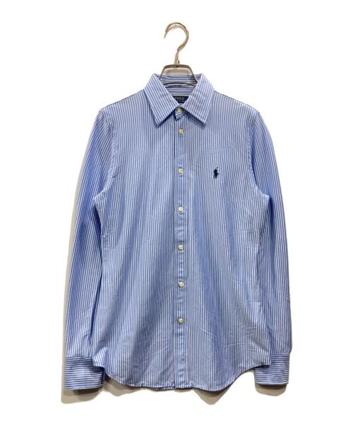POLO RALPH LAUREN（ポロ・ラルフローレン）POLO RALPH LAUREN (ポロ・ラルフローレン) KNIT DRESS SHIRT ブルー サイズ:Sの古着・服飾アイテム