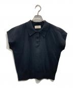 OHOTOROオオトロ）の古着「Pot french sleeve knit」｜ブラック