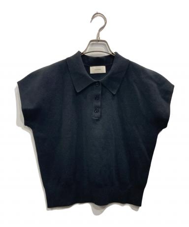 トップス OHOTORO Pot French Sleeve Knit (navy) 中古・古着通販】OHOTORO (オオトロ) Pot french sleeve knit ブラック