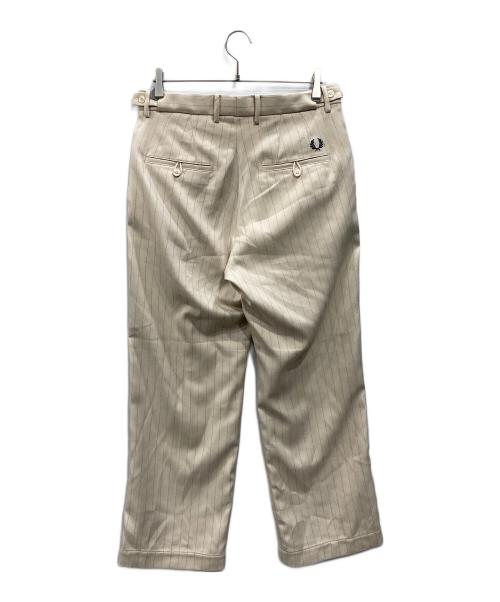 FRED PERRY（フレッドペリー）FRED PERRY (フレッドペリー) ストライプワイドパンツ アイボリー サイズ:Lの古着・服飾アイテム