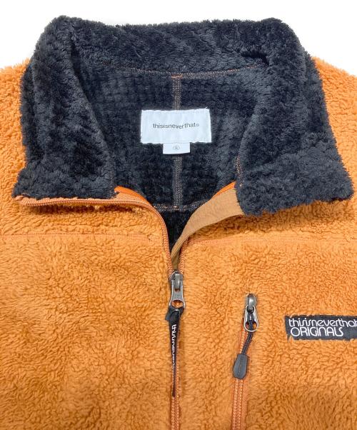 thisisneverthat（ディスイズネバーザット）thisisneverthat (ディスイズネバーザット) High Loft Fleece Vest オレンジ サイズ:Sの古着・服飾アイテム