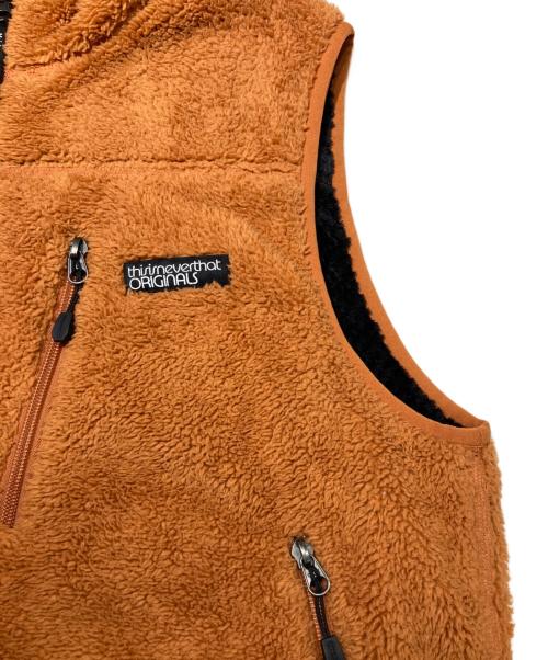 thisisneverthat（ディスイズネバーザット）thisisneverthat (ディスイズネバーザット) High Loft Fleece Vest オレンジ サイズ:Sの古着・服飾アイテム