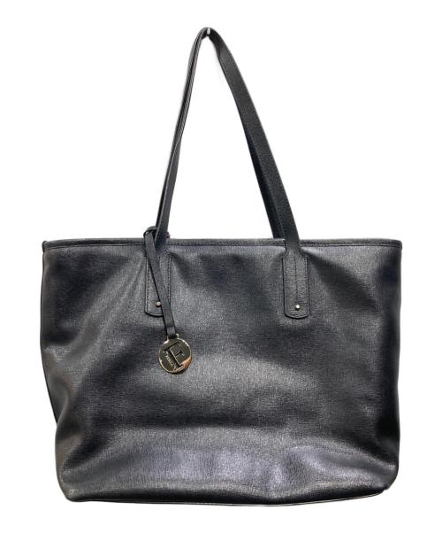 FURLA（フルラ）FURLA (フルラ) レザートートバッグ ブラックの古着・服飾アイテム