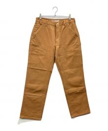 CarHartt（カーハート）の古着「ICONIC B01 FIRM DUCK DOUBLE-FRONT DUNGAREE」｜ブラウン