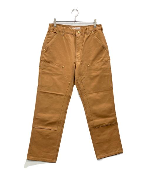 CarHartt（カーハート）CarHartt (カーハート) ICONIC B01 FIRM DUCK DOUBLE-FRONT DUNGAREE ブラウン サイズ:34 未使用品の古着・服飾アイテム