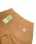 中古・古着 CarHartt (カーハート) ICONIC B01 FIRM DUCK DOUBLE-FRONT DUNGAREE ブラウン サイズ:34 未使用品：15000円