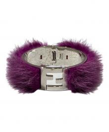 FENDI（フェンディ）の古着「FF ファーバングル(エフエフ　ファーバングル）」｜パープル