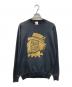 CENTER STAR FLEECE（センタースターフリース）の古着「プリントスウェット」｜ブラック