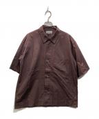 MARGARET HOWELLマーガレットハウエル）の古着「DRY COTTON POPLIN Ⅱ」｜ブラウン