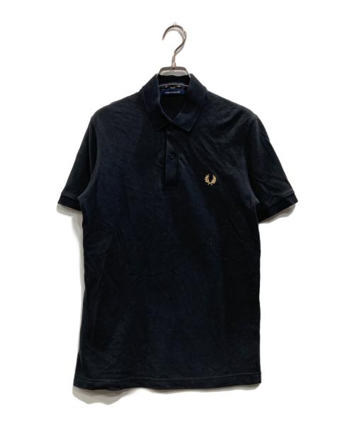 FRED PERRY（フレッドペリー）FRED PERRY (フレッドペリー) ポロシャツ ブラック×ゴールド サイズ:36の古着・服飾アイテム