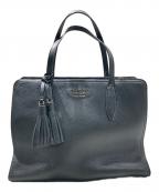 Kate Spadeケイトスペード）の古着「Rowe Medium Top Zip Satchel」｜ブラック