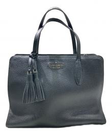 Kate Spade（ケイトスペード）の古着「Rowe Medium Top Zip Satchel」｜ブラック