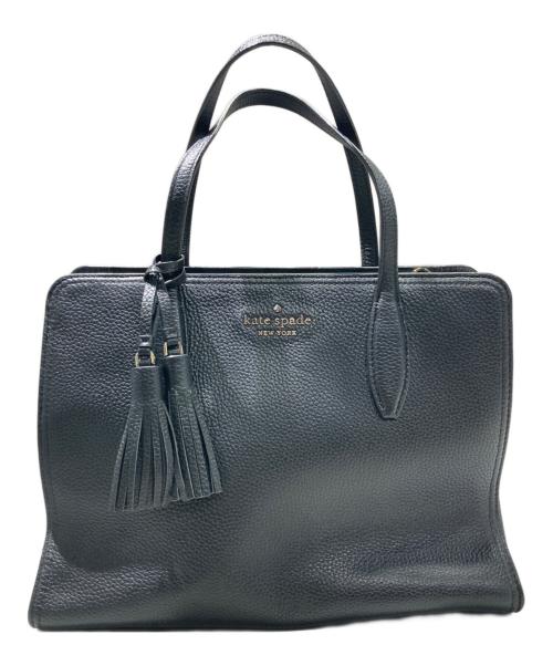 Kate Spade（ケイトスペード）Kate Spade (ケイトスペード) Rowe Medium Top Zip Satchel ブラックの古着・服飾アイテム