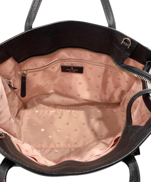 Kate Spade（ケイトスペード）Kate Spade (ケイトスペード) Rowe Medium Top Zip Satchel ブラックの古着・服飾アイテム