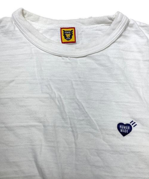 HUMAN MADE（ヒューマンメイド）HUMAN MADE (ヒューマンメイド) HEART BADGE TEE ホワイト サイズ:2XLの古着・服飾アイテム