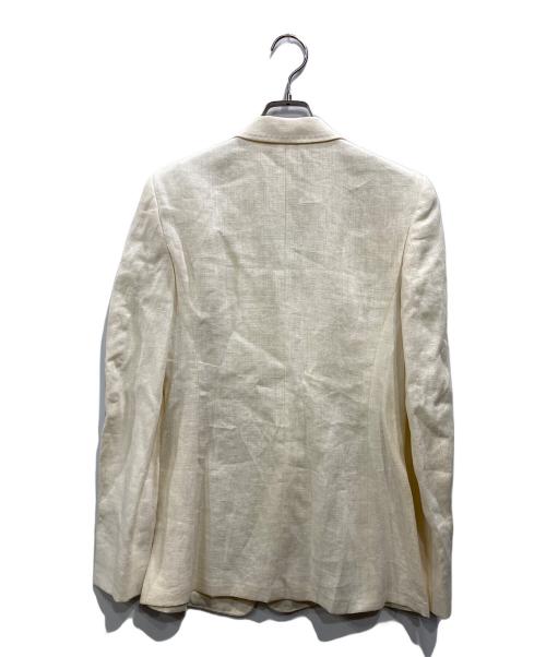 MaxMara（マックスマーラ）MaxMara (マックスマーラ) pure lino ピークドラペル リネンジャケット アイボリー サイズ:38の古着・服飾アイテム