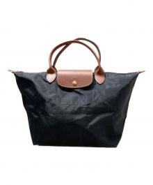 LONGCHAMP（ロンシャン）の古着「ル・プリアージュ トートバッグ」｜ブラック
