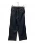 INTERIM (インテリム) PURE BLACK WOOL 2-TUCK STRAIGHT SLACKS ブラック サイズ:3：13000円