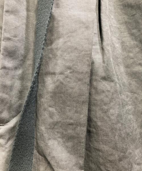 SUS-SOUS（シュス）SUS-SOUS (シュス) Wide Shorts(cotton linen twill hard finish) グレー サイズ:SIZE 7の古着・服飾アイテム