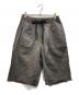 SUS-SOUS（シュス）の古着「Wide Shorts(cotton linen twill hard finish)」｜グレー